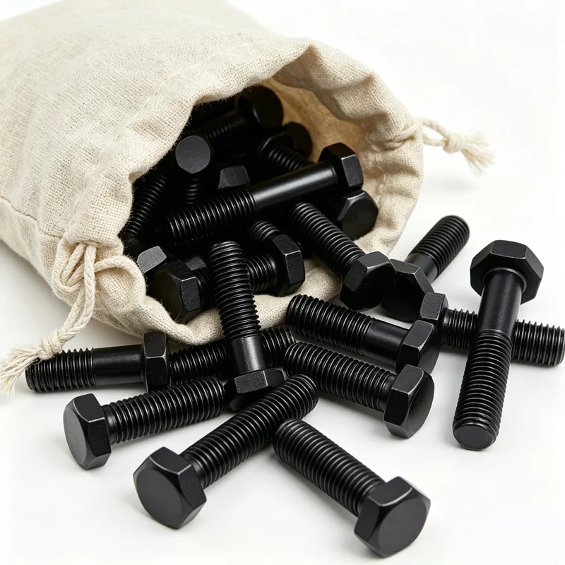 1~10pcs M6 M8 M10 Grade 12.9 High Strength Black Carbon Steel Full/Half Teeth Thread External Hexagon Head Screw Bolt L=10~100mm