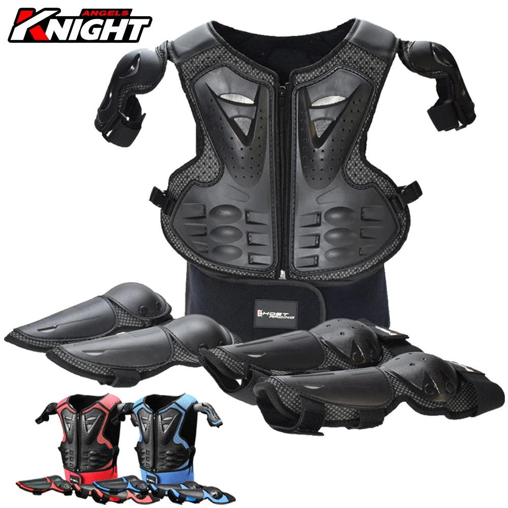 

Kids Motorcycle Jacket Armor Children Moto Full Body Armor Knee Elbow Protection Motocross Enduro Moto Protective Equipment