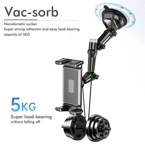 Imagen 1 del producto 2025 nuevo soporte para tableta de salpicadero para coche soporte de succión para coche con para todas las tabletas con almohadilla de 7 ""-15"" y teléfono con Panel recto de 4"" - 7""