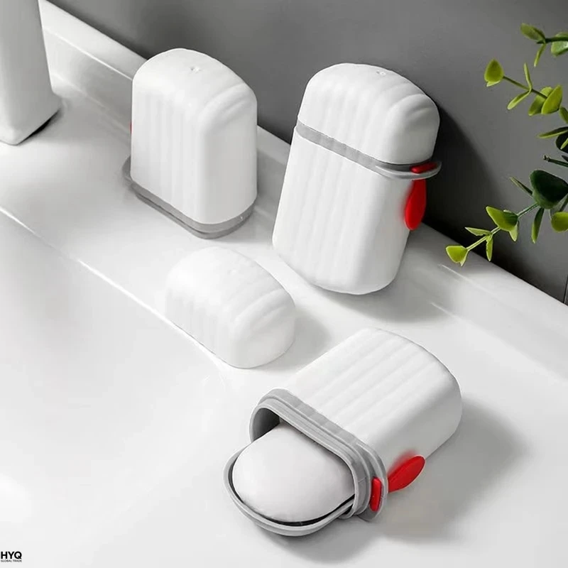1Pc Porte-savon portable étanche, boîte à savon pour voyage et salle de bain soap box