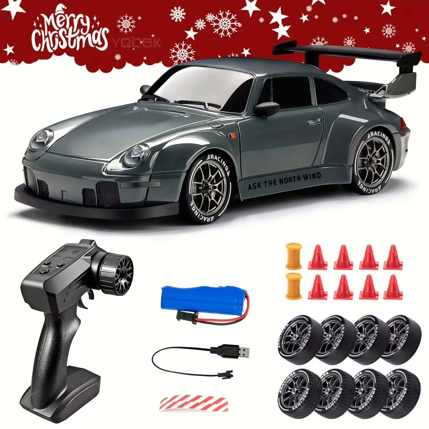 Limited Edition Liquid Silver Half Ratio Rc Remote Control Car Entry-Level Drift Car Remote Control High-Speed Car Y914 Rc993