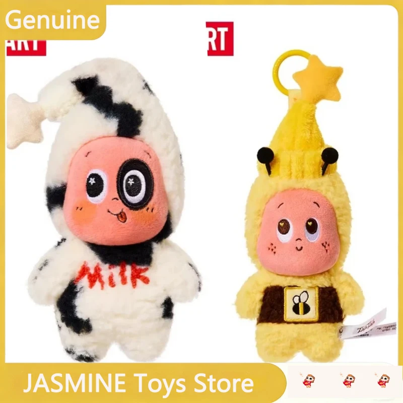 

POPMART Серия «Сияние: Добро пожаловать на Луну» — Виниловые плюшевые игрушки-подвески «Молочный пудинг», коллекционные карточки, подарки для девочек