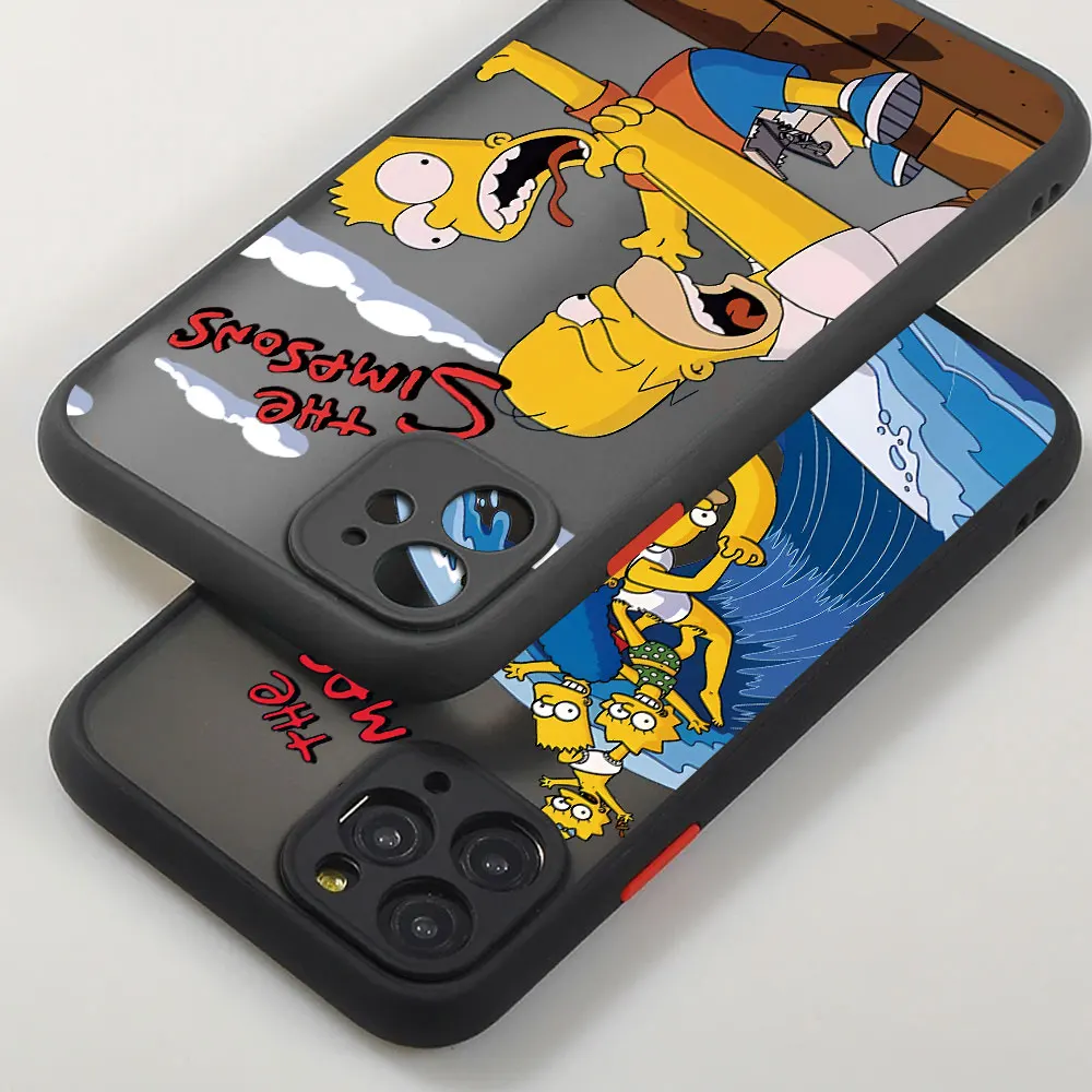 Homer-Apple Phone Case,iPhone8,xr,11 pro,se 2022,14 plus,7,6,xs,max,13,12,mini,15,14 promax用のソフトケース