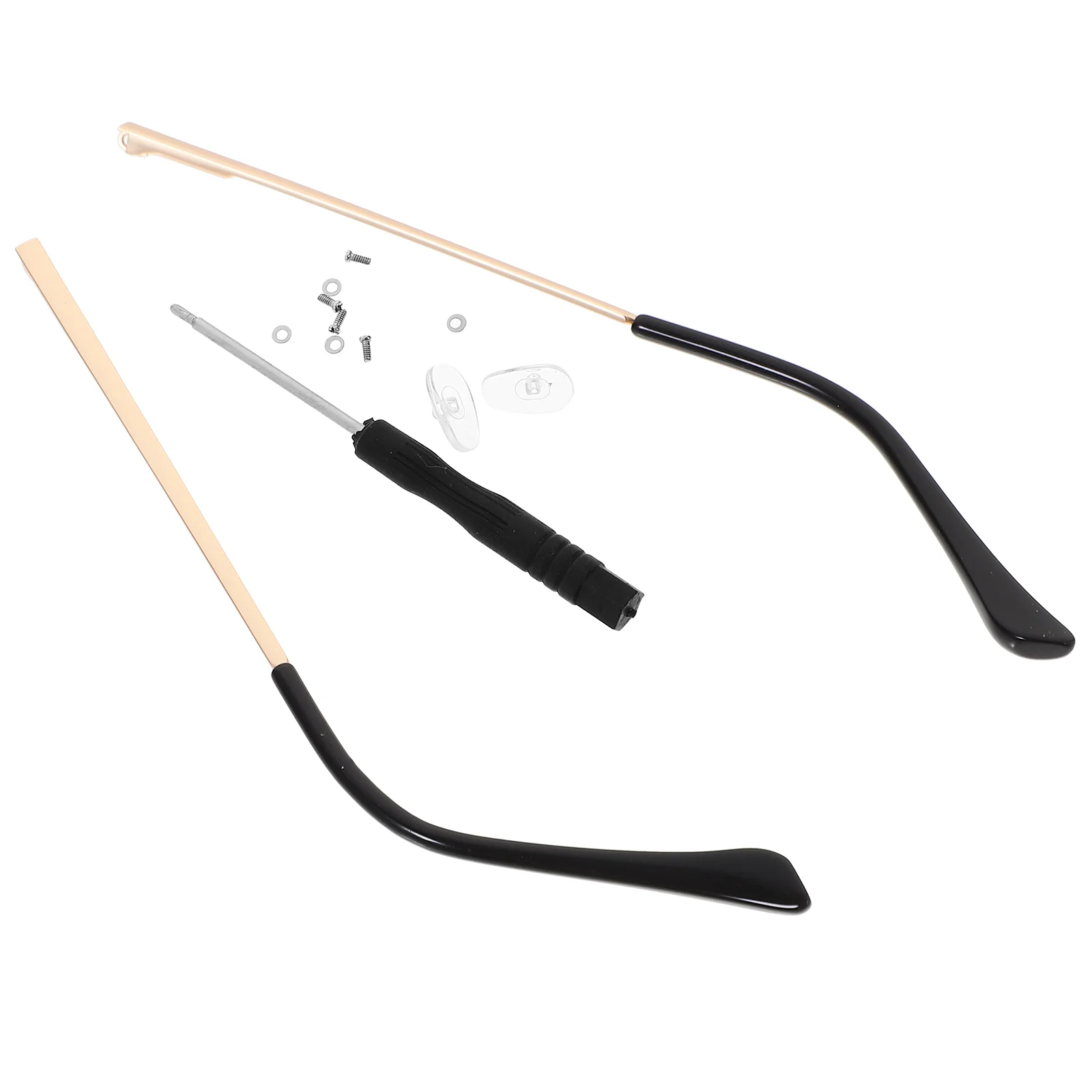

Spring Hinge Metal Glasses Arm Replacement Universal Eyeglasses Temples Repair Kit Silver Lasting For