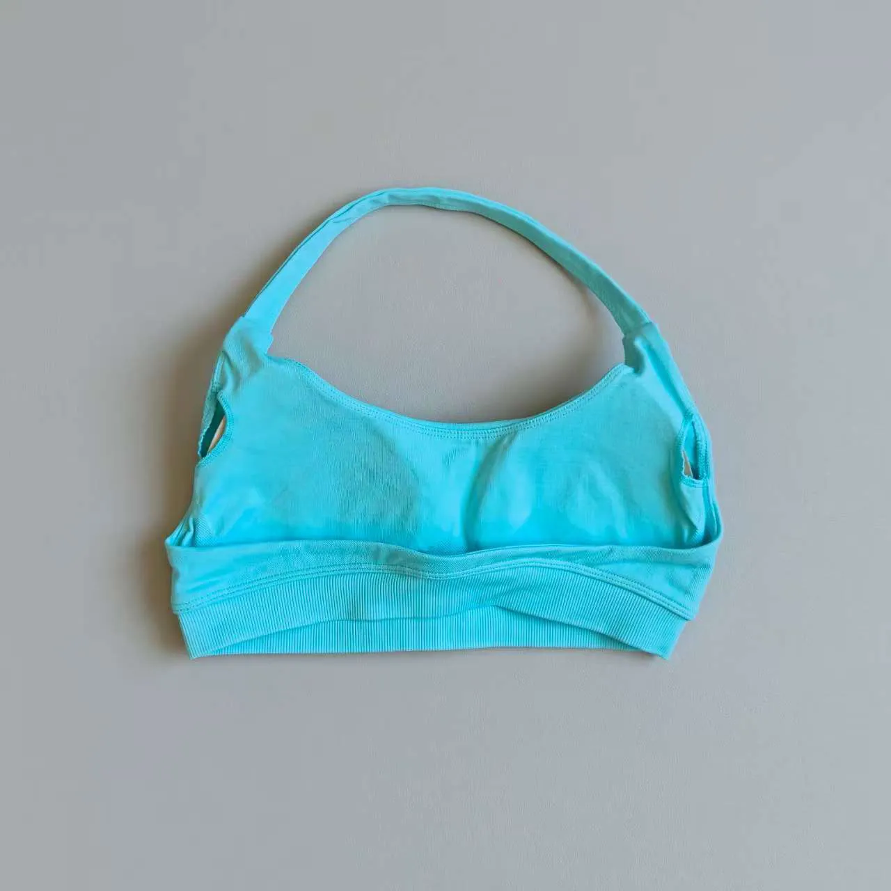 Nahtloser Neckholder-Sport-BH mit schönem Rückendesign, Push-up, stoßfest, schnelltrocknend, atmungsaktiv, für Damen, Fitness, Yoga, Oberbekleidung – Detail 12