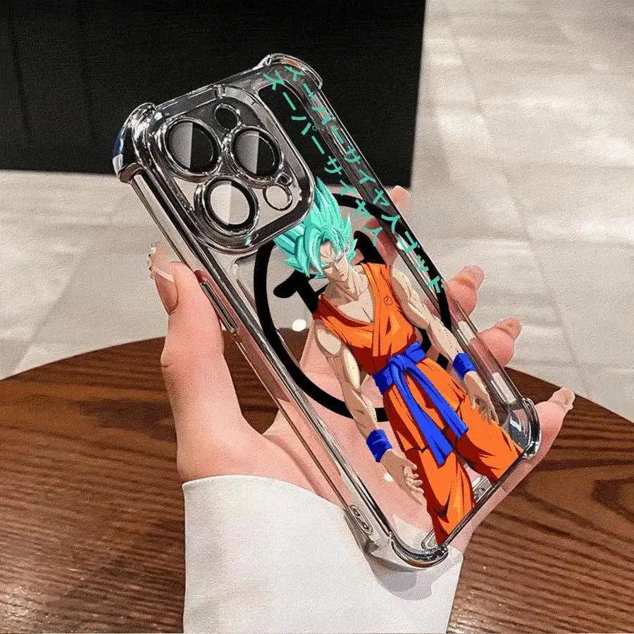 

Phone Case for iPhone 14 Pro 11Pro 15Pro Max 16 11 XR 16Plus XS MAX 12 15 13 Clear Cover Cool Cartoon Anime