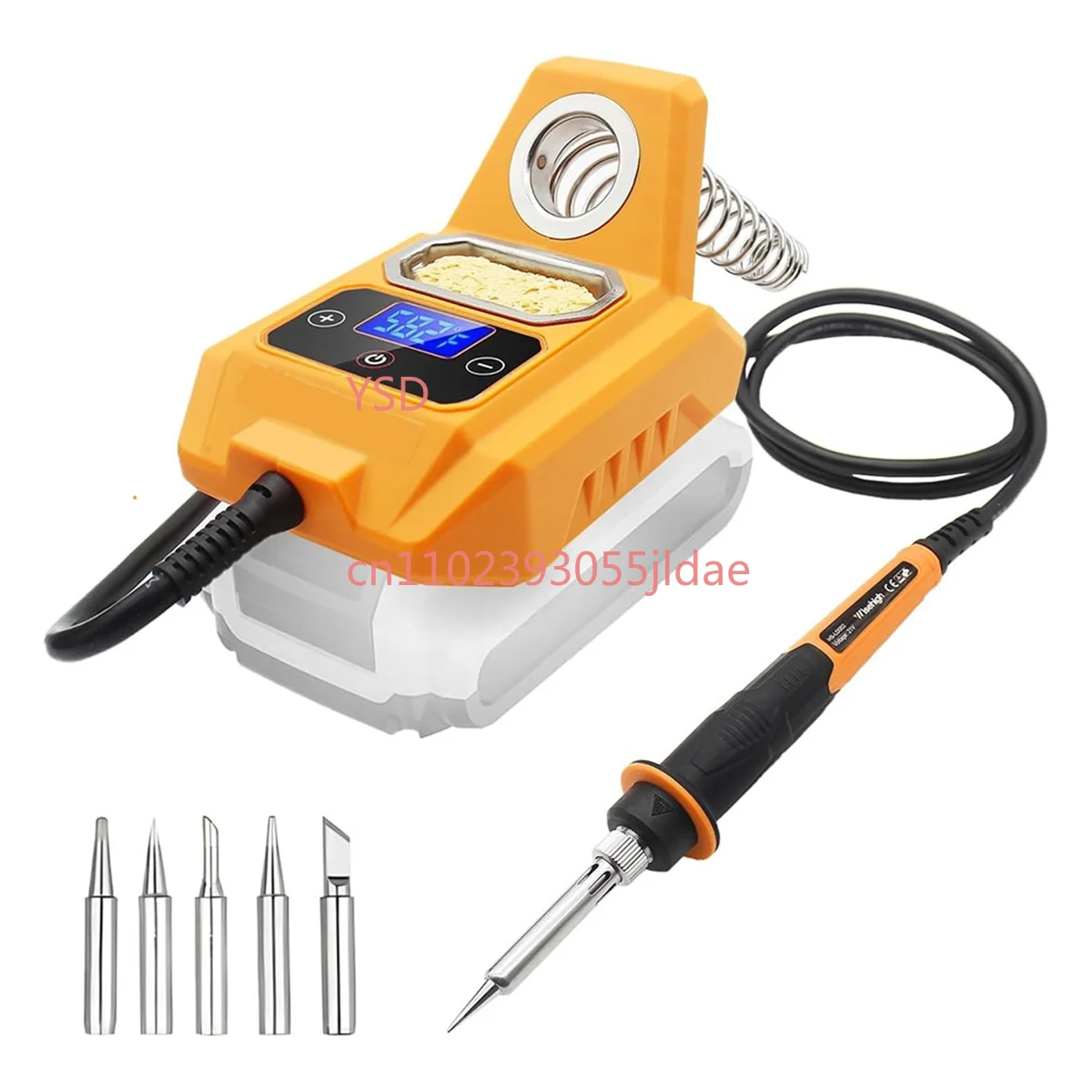 

Cordless Soldering Station for 20V Max Battery（Electric Digital LCD Display, High Heat Performance）