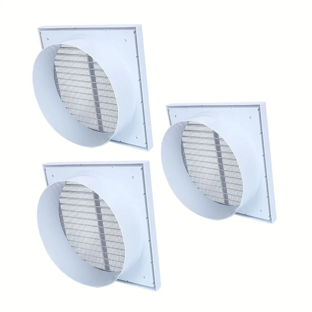 Air Vent Grille Ventilation Grille 100/150/200MM PP Grille Air Outlet Fresh Air Exhaust Outlet Ventilator Mesh Ducting Cover