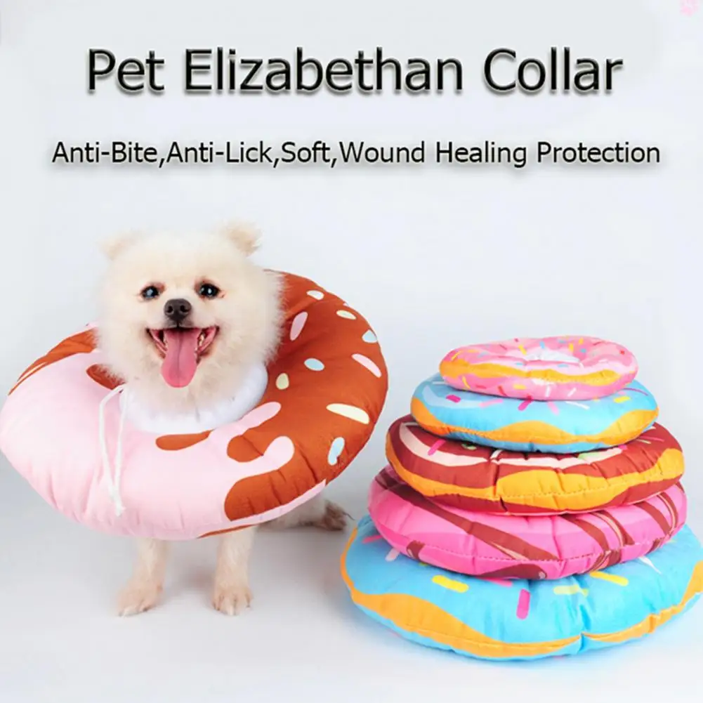 Practical Plush Buckle Design Wear-resistant Pet Cat Dog Recovery Protection Collar Pet Recovery Collar Anti-licking