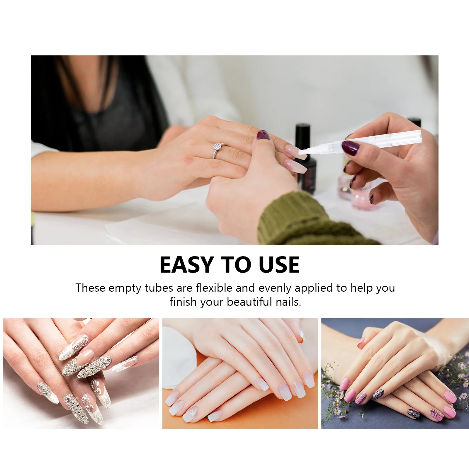 

21 шт., пустая масляная ручка для ногтей, 3 мл, прозрачный косметический контейнер для лака для ногтей, блеск для губ, эфирные масла, аксессуары для маникюра