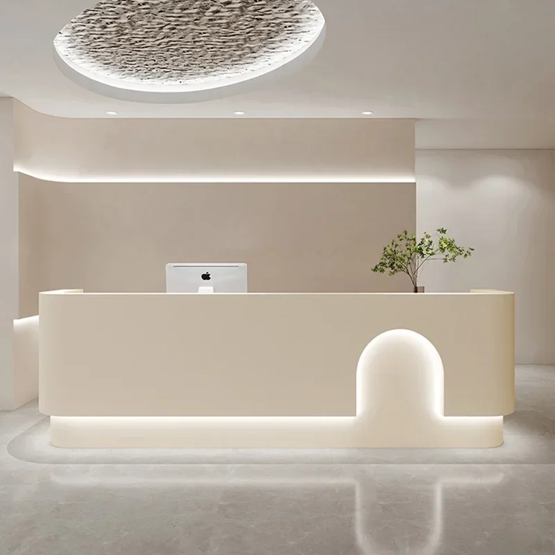 

Italian Style Simplicity Reception Desks Beauty Salon Clothing Store Reception Desks Designer Office Furniture Receptionen HBRD