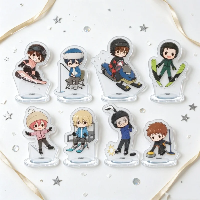 Desk Decor Acrylic Figure Stand Model Keychain Classics Anime Ace of Diamond 10CM Haruichi Kominato,Eijun Sawamura,Kazuya Miyuki