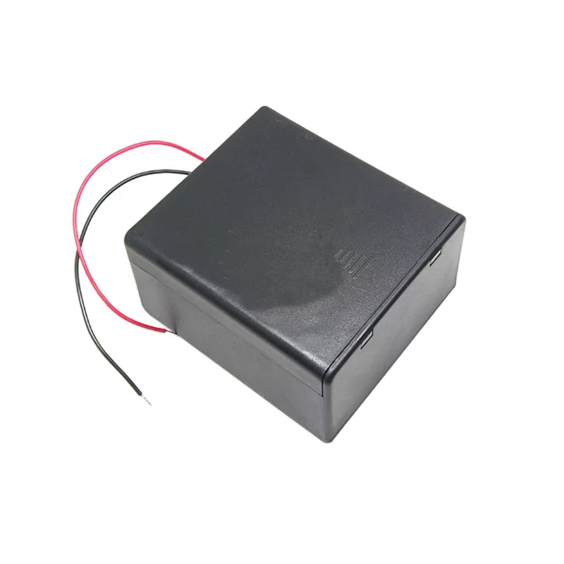 1pcs No. 1, 2-cell battery holder, 3V, two No. 1 batteries, with cover and switch, can hold 2 No. 1 batteries, large battery cas