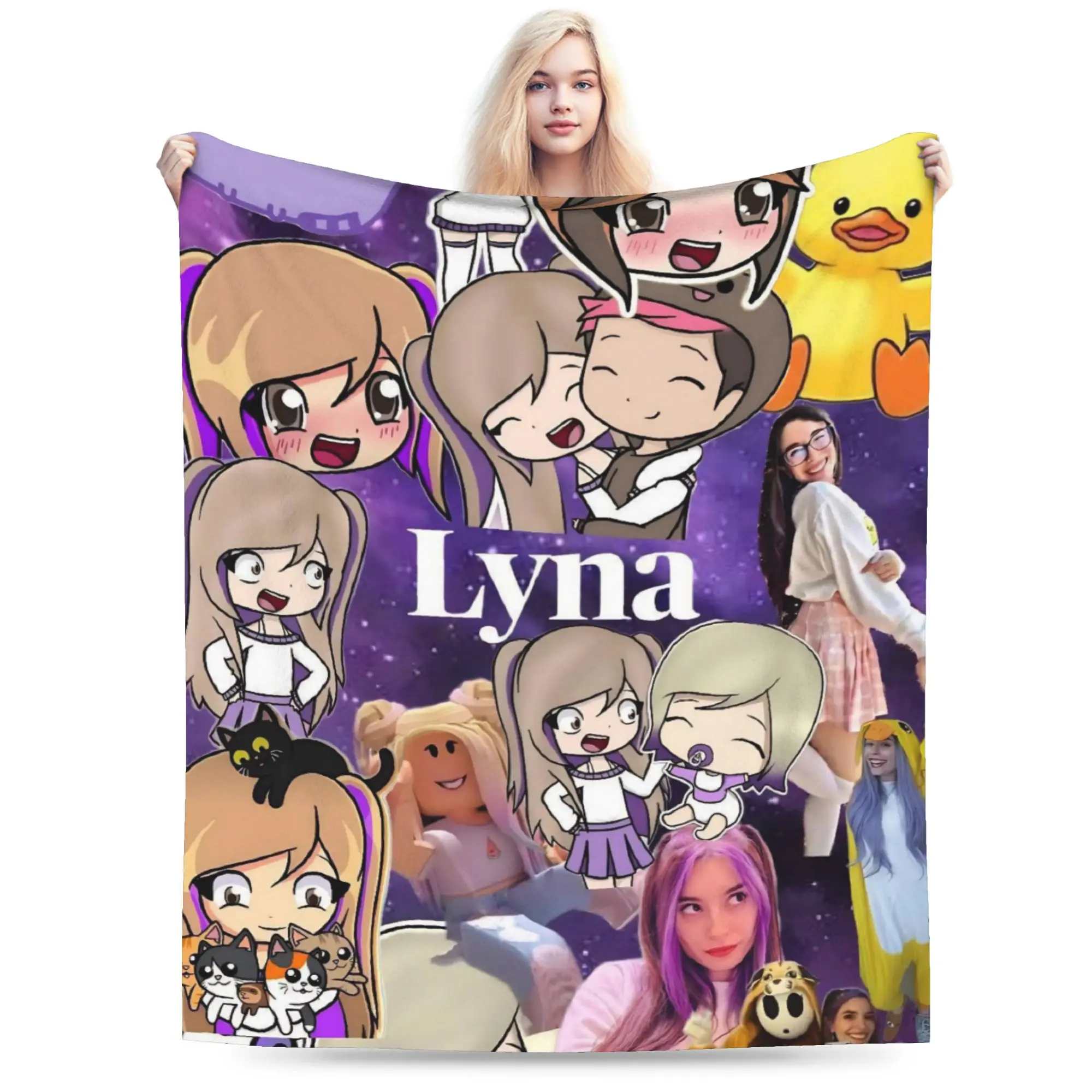 L-Lyna Vallejos Merch Blanket Super Soft Cozy  Throw Blankets for Couch 50x60 Inches Multiple Sizes Throws And Blankets