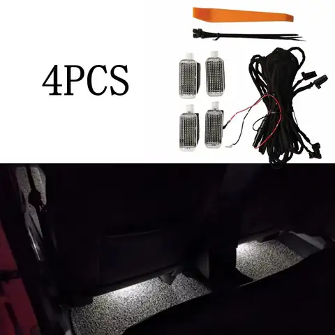 자동차 인테리어 후면 LED 발 밑 공간 조명 아우디 A1 A3 8V A4 B8 B9 S4 A5 S5 A6 C6 C7 S6 A7 A8 4H 4E S8 Q3 Q4 Q5 Q7 Q8 4GD 947415