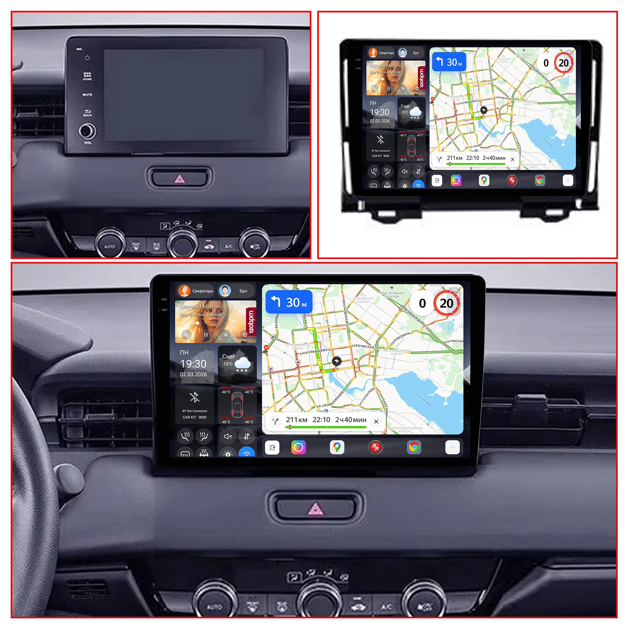 Redpower Katana 120W X 6CH Android Car Radio Player Screen for Honda Vezel 2 HR-V RV RZ 2021 - 2024 CarPlay Bluetooth Hi-Fi