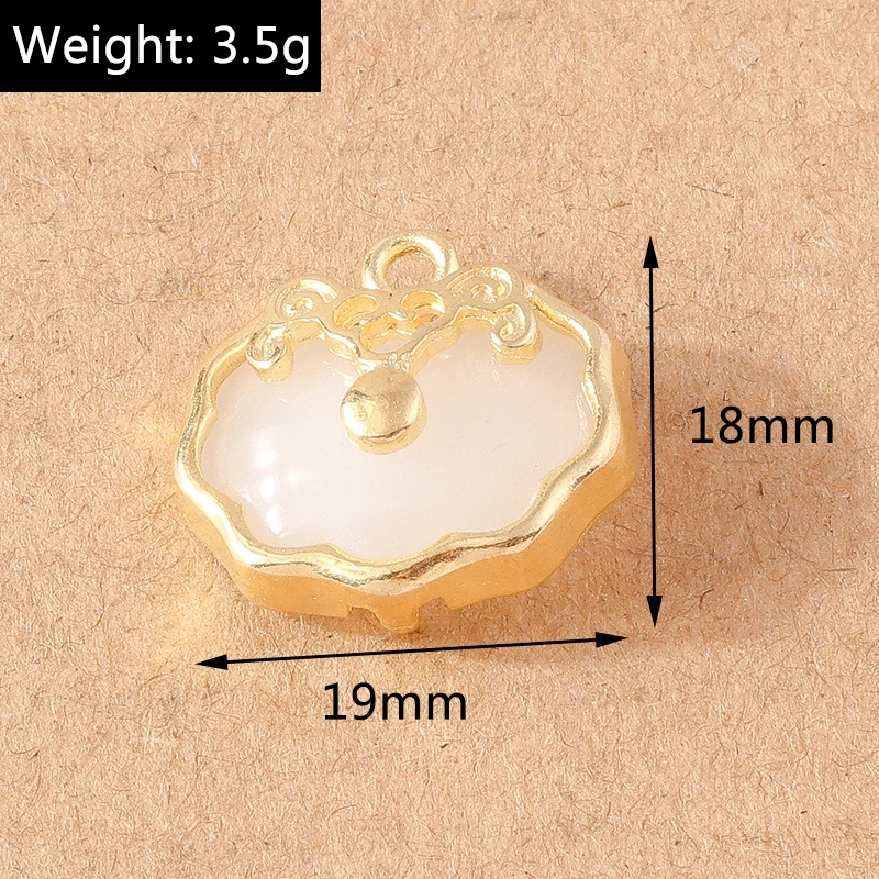 10 Stück Edelstein Jade Tier Charms für Schmuckherstellung Schmetterling Rabit Anhänger DIY Halskette Ohrringe Bastelbedarf – Detail 3
