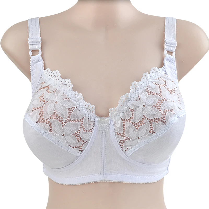 Sexy Lace Bra For Women Wire Free Bras Cotton Comfortable Underwear Soft Lingerie Push Up Big size 48DC 46DC