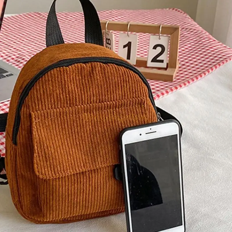 

X90D Corduroy Pack Travel Casual Pack Women Girl Fashion Bag Daybag Gift for Friend