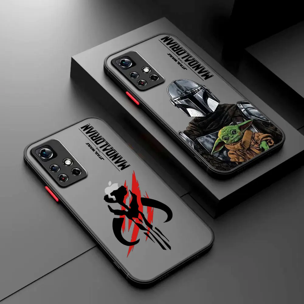 Stars Wars The Mandalorians Case For Samsung A73 A72 A71 A53 A52 A51 A42 A33 A32 A31 A30 A23 A22 4G 5G Matte Transparent Capa