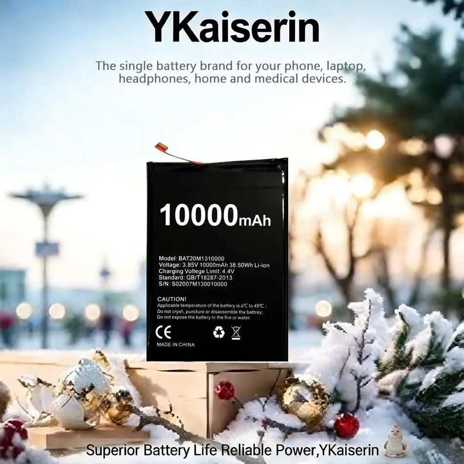 

Аккумулятор для мобильного телефона 10000 мАч для Doogee S88 Pro BAT20M1310000, экологически чистая премиум-замена