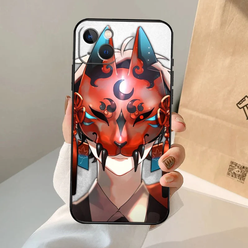 Kitsune Fox iPhone Case for 16 15 14 13 12 Pro Max