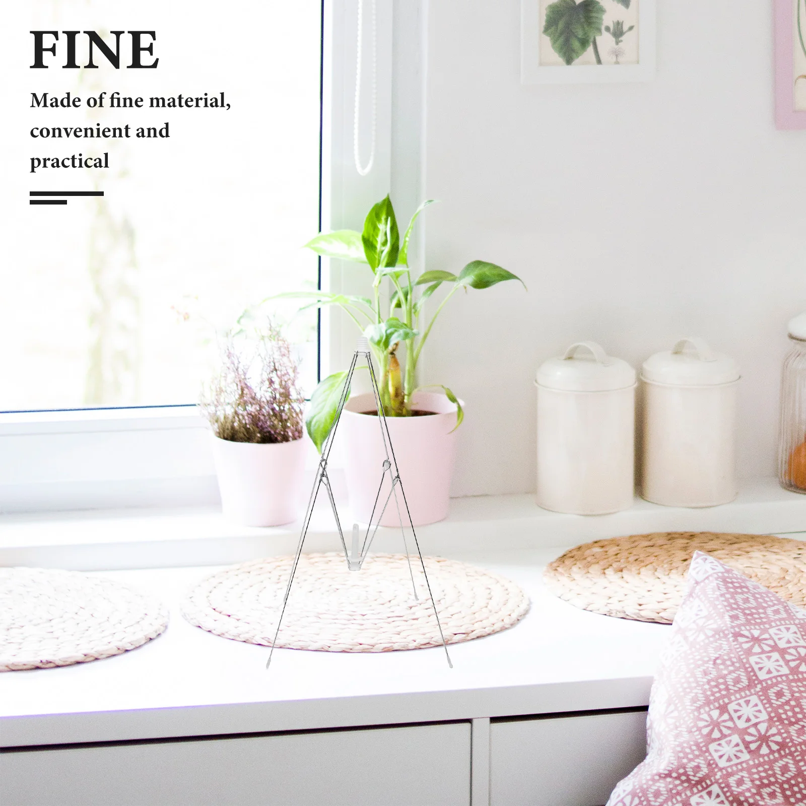 

4Pcs Food Cover Frame Adjustable Metal Foldable Canopy Structure Kitchen Outdoor Retractable Meal Protector Stand Collapsible