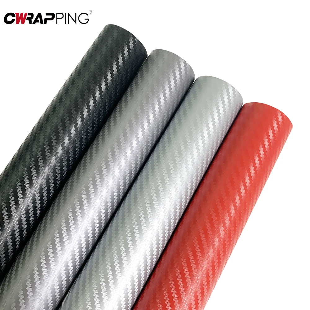 

127cm Car Adhesive Vinyl for Motorcycle Vinyls Waterproof 3D Accessories Auto Car Film Covering Carbon Fiber Wallpaper Sticker