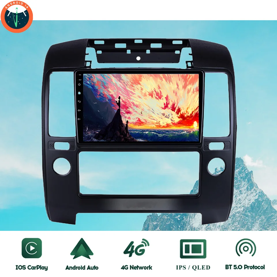 

Android 14.0 8G Ram Carplay Auto Car Radio Stereo Video Multimedia HU For Nissan Navara 2006 - 2012 GPS Navigation Tape Recorder