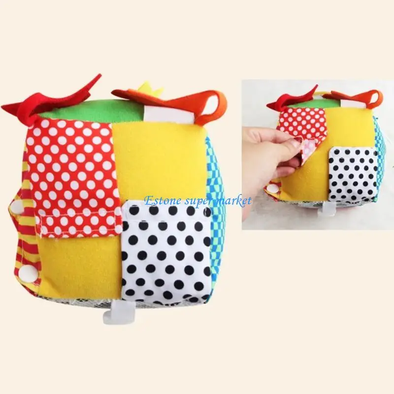 090B Baby Cloth Boly Ball Sapatos botão botão Lace Up Moldure Basic Skills Toy