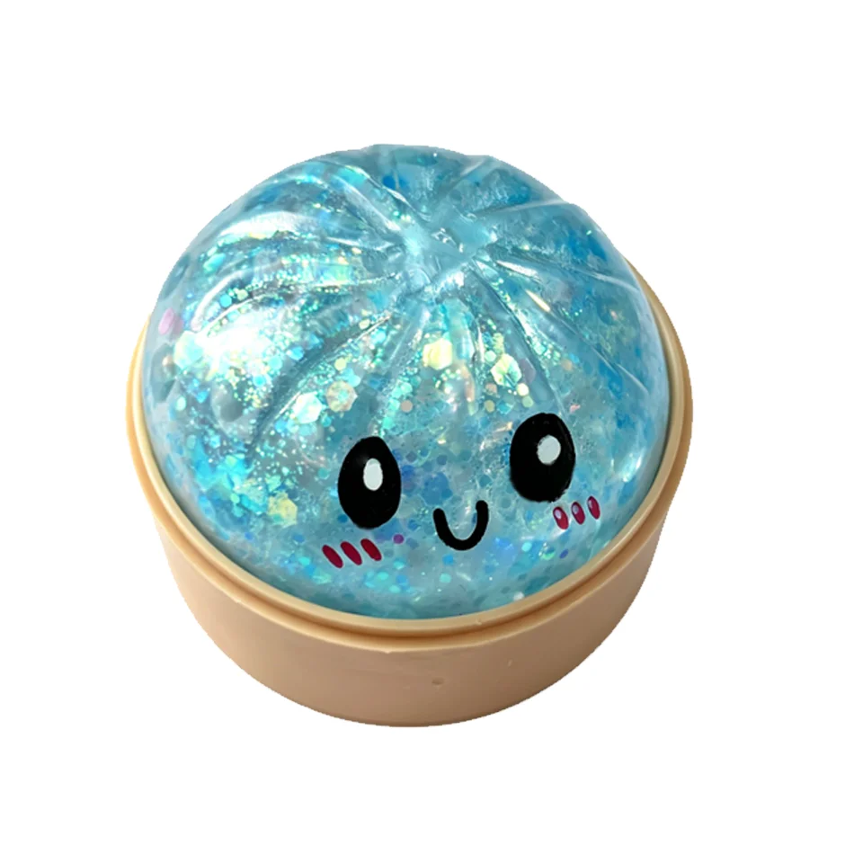 Glitzerndes, farbenfrohes, simuliertes Knödel-Squishy: Entspannendes Anti-Stress-Spielzeug zur Linderung von Angstzuständen und Steigerung des Wohlbefindens