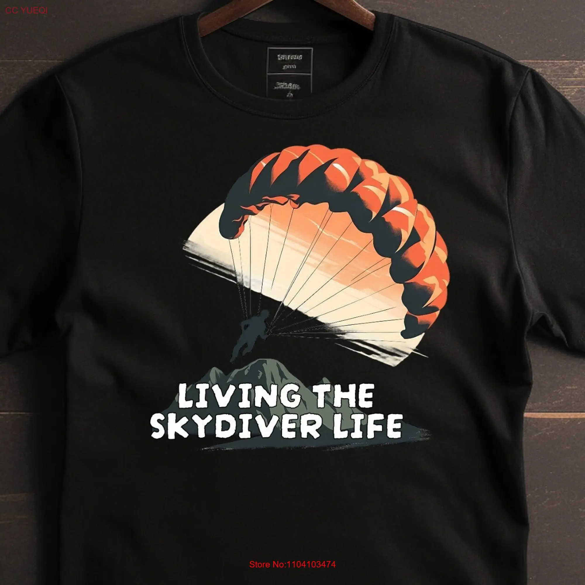 Skydiver T Shirt for Skydivers Adrenaline Aficionados Parachuting Skydiving Lovers Parachute Enthusiast