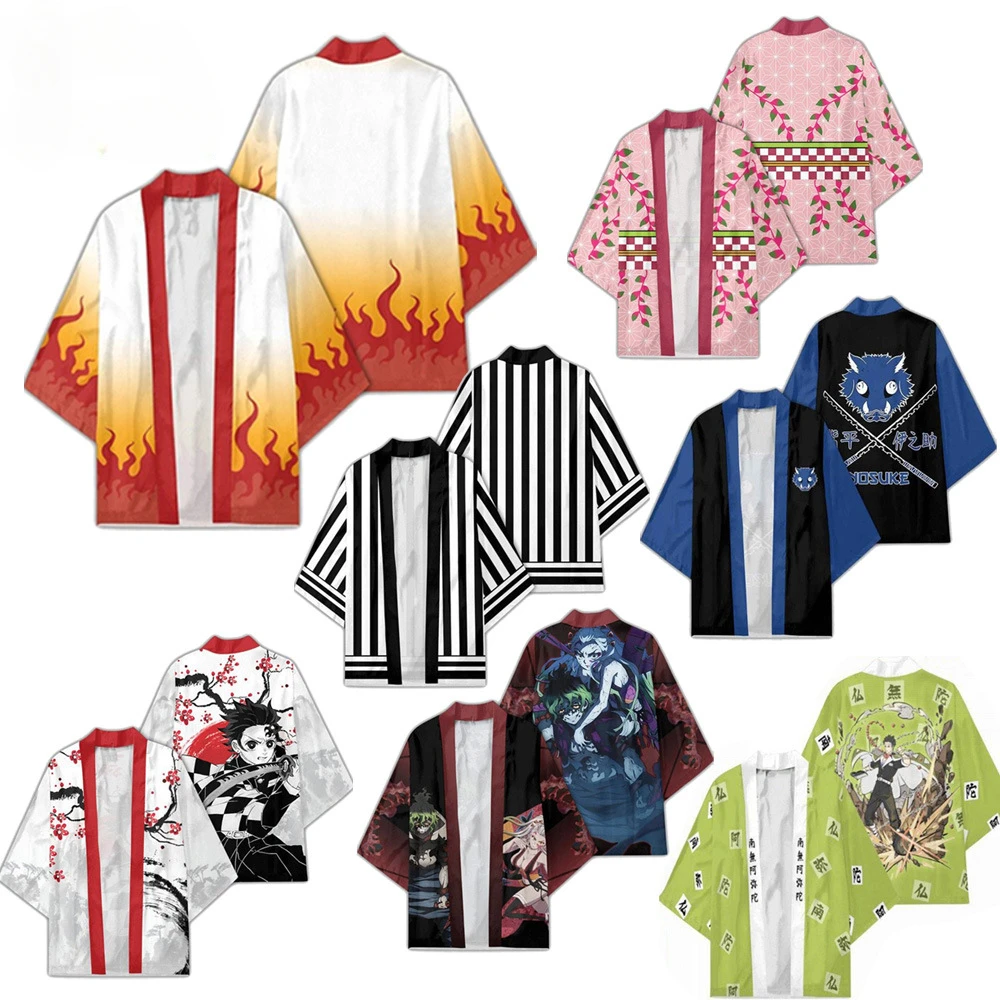 Second Dimension Demon Slayer Kimono Cosplay Tanjiro Demon Slayer Same Cloak