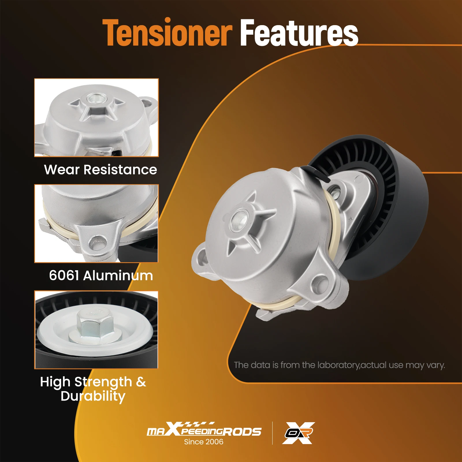 Belt Tensioner Kit for Ford F-150 Mustang V6 3.5L 3.7L 2011-2017 2 Belts