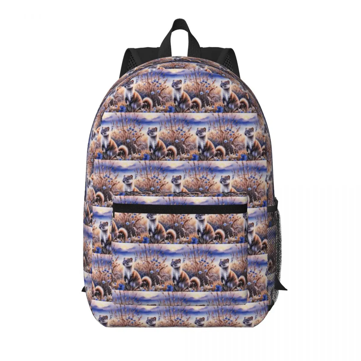 Mochila para estudiantes Black-footed Weasel (Mustela Nigripes), mochila escolar, mochila de viaje para senderismo, mochila para hombres y mujeres, bolsos de hombro