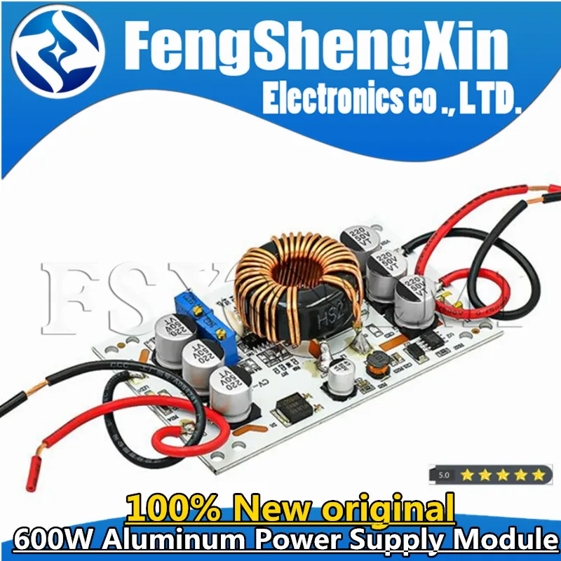 600W Aluminum Plate DC-DC Boost Converter Adjustable 10A Step Up Constant Current Power Supply Module Led Driver