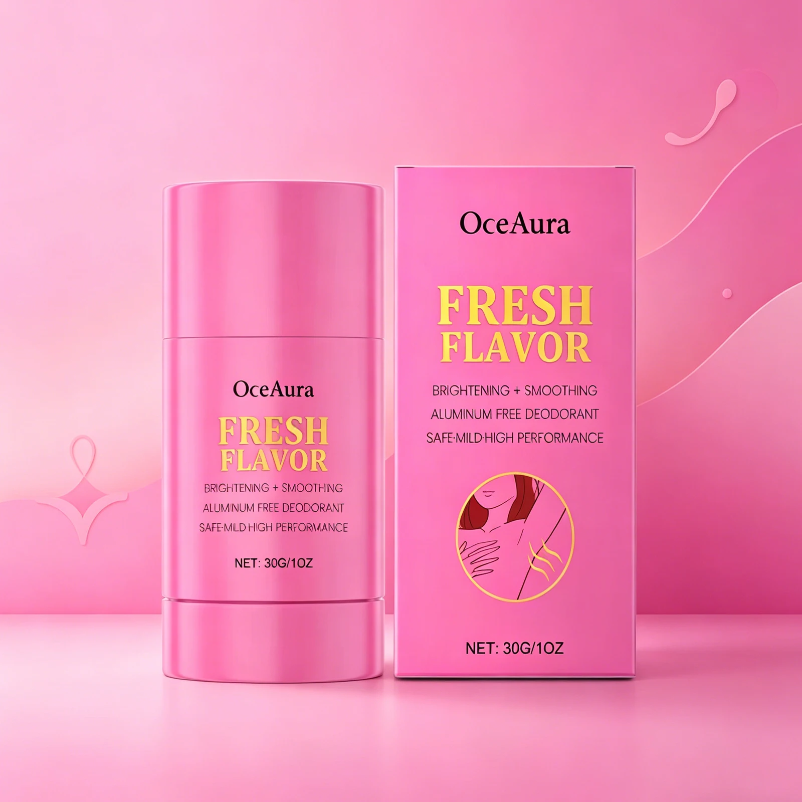 

OceAura 30g Underarm Care Cleaning Stick with Long Lasting Fresh and Charming Aroma Mild and Refreshing Odor Cleaning Care