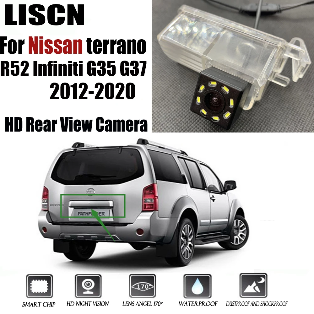 

Rear backup camera For Nissan terrano R52 / Infiniti G35 G37 2012-2020 2013 2015 /CCD Night Vision/Reverse License Plate camera