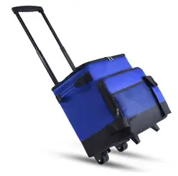 Insulated Rolling Cooler Bag Trolley Insulated Grocery Camping Picnics Bag Large Capacity Trolley bag Thermal Bags With wheels