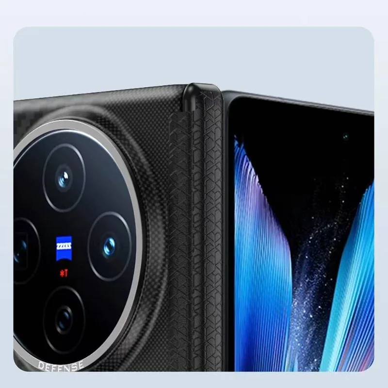 حافظة DEFENSE الأصلية لهاتف ViVo X Fold 5 Kevlar غطاء خلفي للشحن اللاسلكي