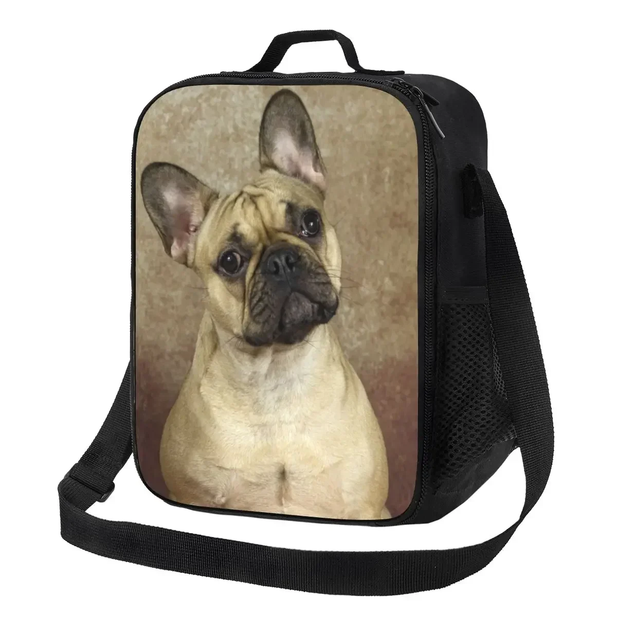 

French Bulldog Resuable Lunch Box for Women Waterproof Pet Dog Cooler Thermal Food Insulated Lunch Bag Office Work