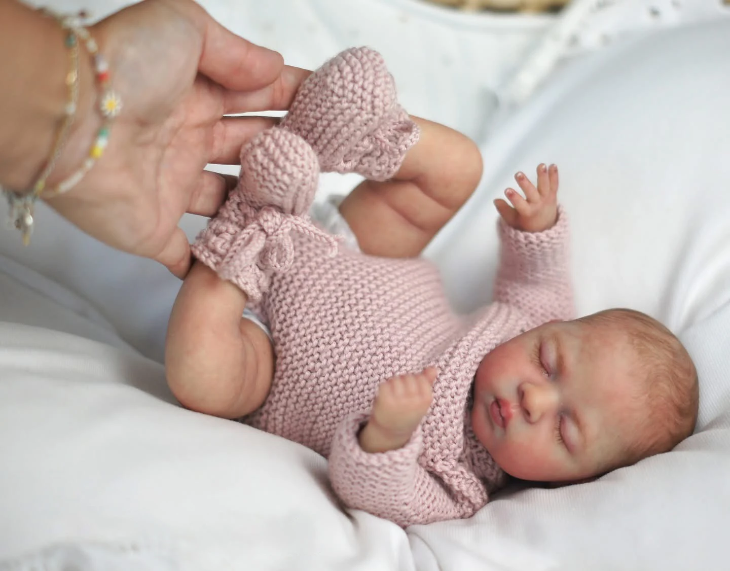 NPK 12 inch Soft Touch Reborn Babypop - Meisje Luna Knuffelige Kunstpop met meerdere lagen schilderij Zachte stoffen lichaam