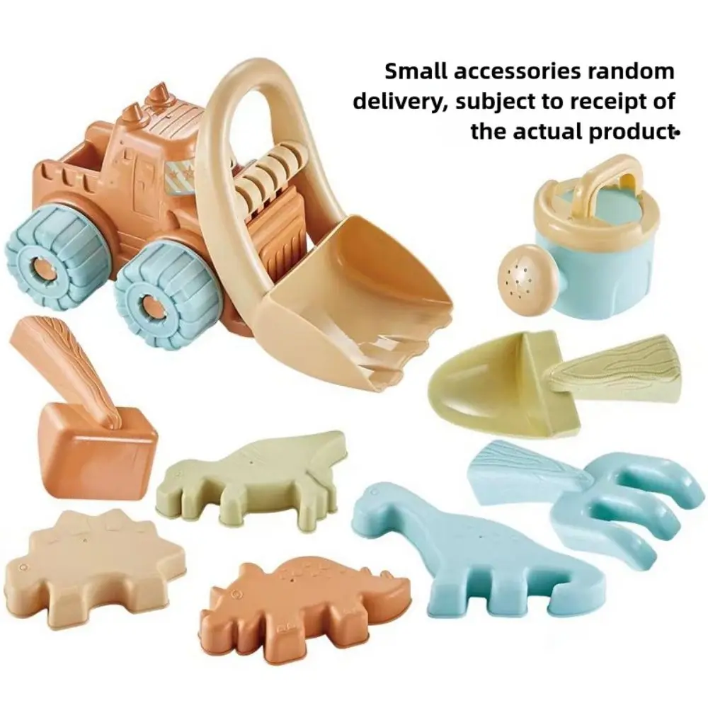 Creative Multicolor Beach Toys Set Sand Mold Watering Kettle Sand Toy Bucket Shovel Outdoor Game Playing Sand Gadgets Unisex