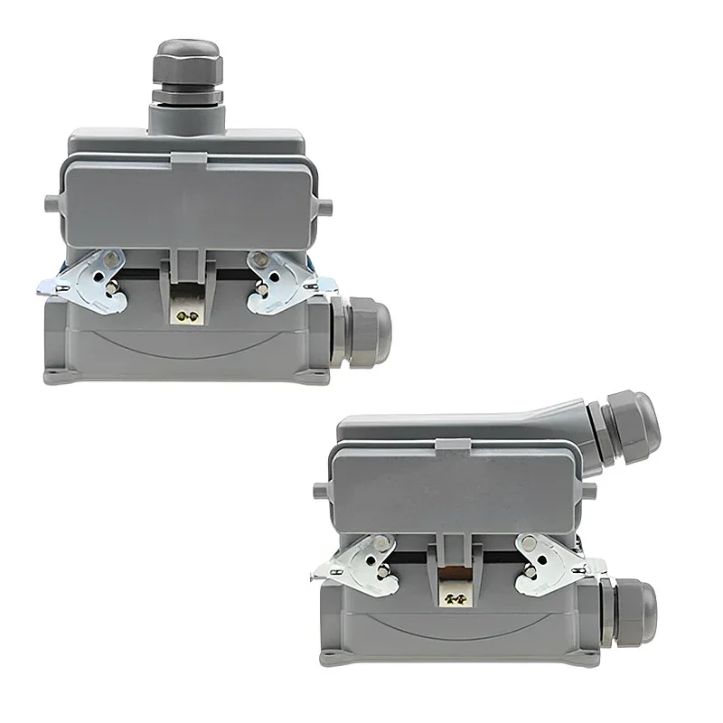 Heavy Duty Connector Hdc-He-Higher Base Surface Mount Onderste Shell Met Stofkap Hot Runner Plug Socket