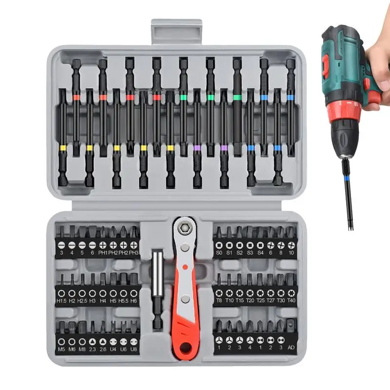 68PCS Screwdriver Set With Case High Strength Repair Tool Kits Screwdriver Tool Set With Bits Portable Precision Ratcheting