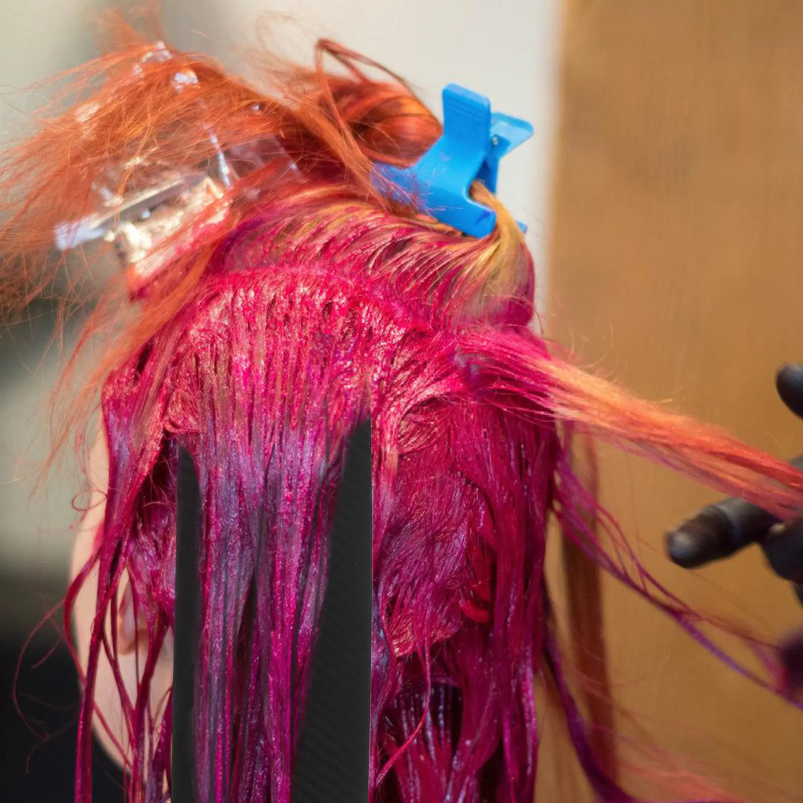 

Hair Stylist Highlighting Board Black Reusable Hair Dye Comb Portable Convenient Dye Application Tool for Salon Home Use Even