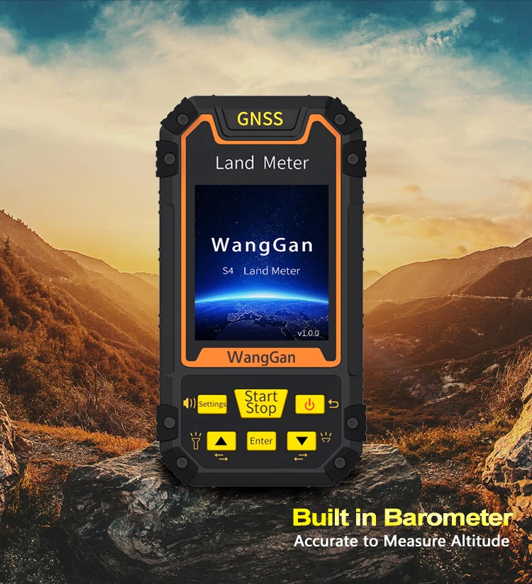 Imagem -04 - Color Screen Gps Land Meter Surveying Machine Receptor Gnss Profissional Medição de Área Wanggan-s4