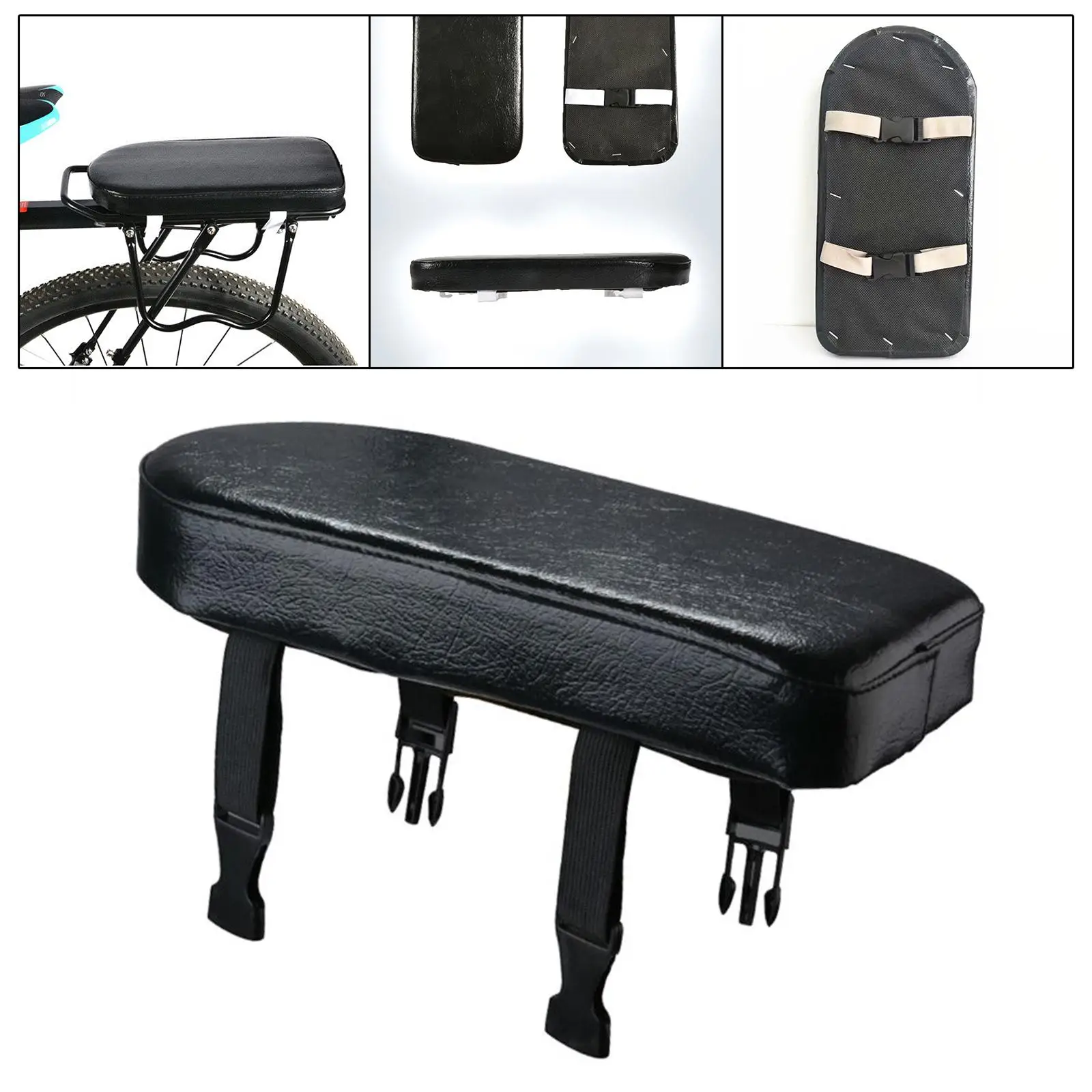 Rear Seat PU Leather Extra Comfortable Soft Manned Cushion for Cycling