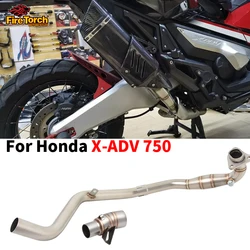 Slip For Honda X-ADV 750 X ADV750 XADV 750 Motorcycle Exhaust Espace Moto Full System Front Pipe Connect 50.8MM Exhaust Muffler