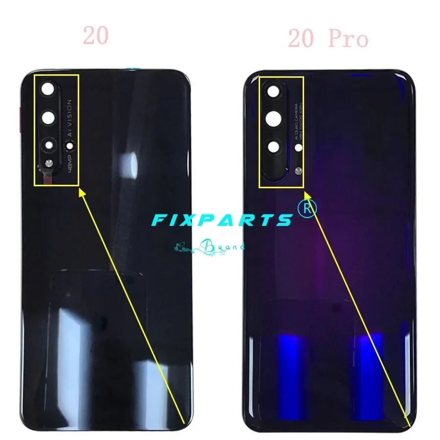 Back Cover For Huawei Honor 20 Pro Back Battery Cover Door Rear Glass Housing Case For Huawei Honor20 Honor 20 Battery Cover